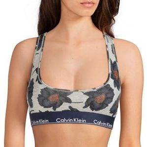 LIKE NEW Calvin Klein Navy/Gray Sports Bralette